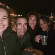Just look into the camera children, don't stare at drunk mummy.